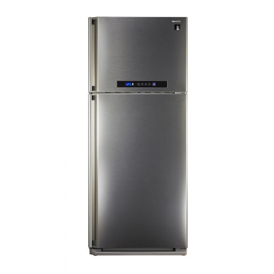 Sharp Freestanding Digital Refrigerator With Plasmacluster, No Frost, 385 Litre, Stainless Steel - SJ-PC48A(ST)