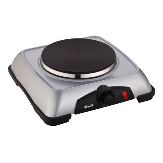 Smart Electric Single Hot plate, 1000 Watt, Black Silver - SHP010T