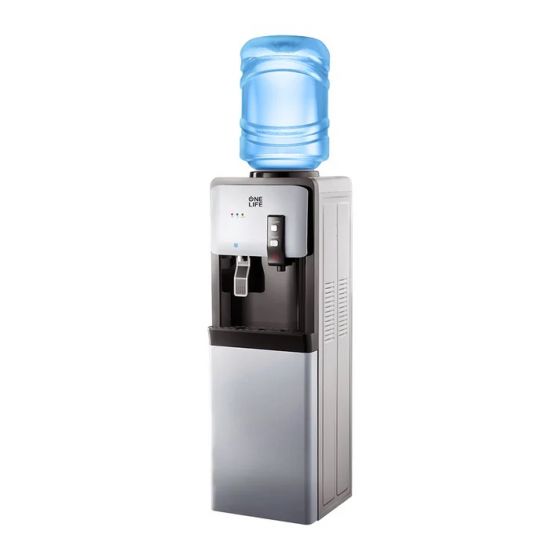 One Life Hot and Cold Water Dispenser, 2 Taps, Silver - WD17S-B