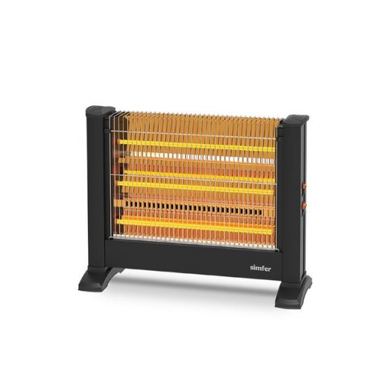 دفاية كهربائية سيمفر، 3 شمعات، 1650 وات، اسود - Sw-2-3-1650-s -t