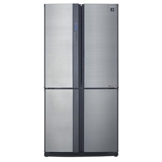 Sharp No-Frost Refrigerator, 605  Liters, Inverter Motor, Stainless Steel- SJ-FE87V-SS