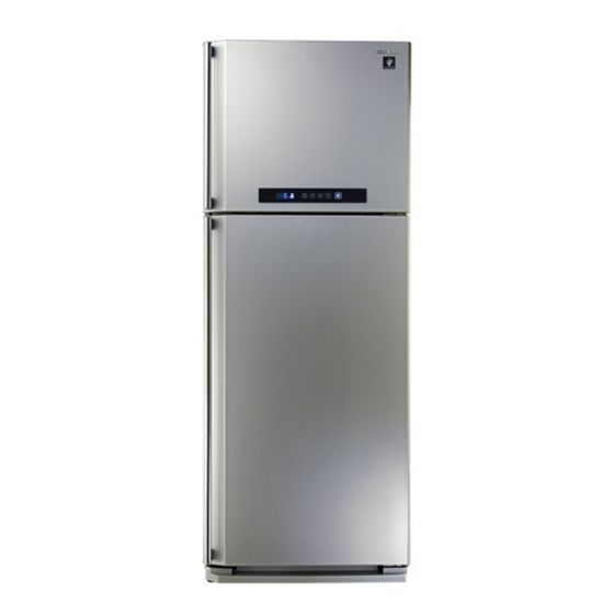 Sharp Freestanding Digital Refrigerator With Plasmacluster, No Frost, 385 Litre, Silver - SJ-PC48A(SL)