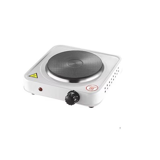 سطح تسخين كهربائي سوكاني، 1 شعلة، بقوة 500 وات، ابيض - SK-5104