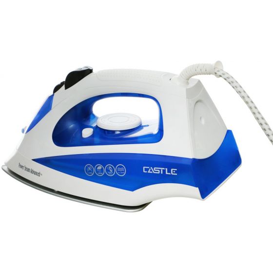 Castle Steam Iron, 2100 Watt, Blue and White- Sl1021C 