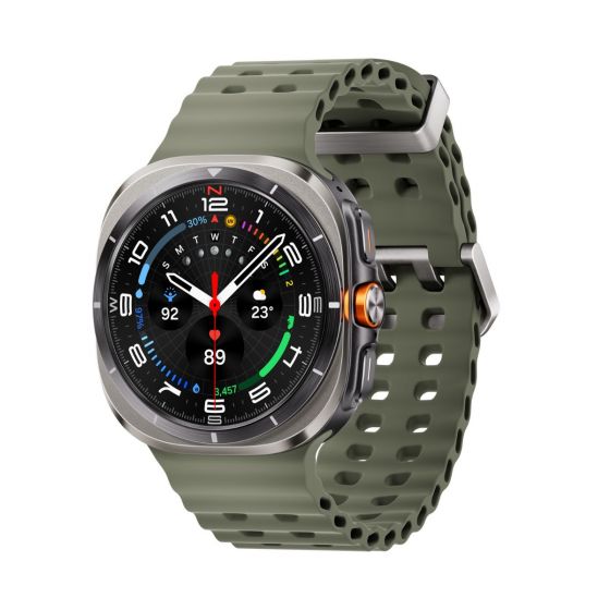Samsung Galaxy Watch Ultra Smart Watch - Silver Case and Green Strap