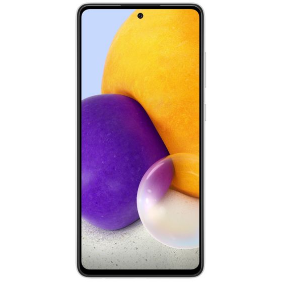 سامسونج جالكسي A72 بشريحتين اتصال، 256 جيجا، رام 8 جيجا، شبكة 4G LTE - ابيض