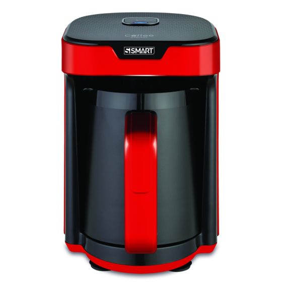 ماكينة قهوة تركي اس سمارت، 4 اكواب، 535 وات، احمر - SCM187T