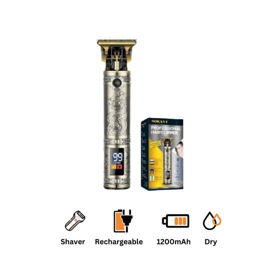 Sokany Shaver, Dry Only,  Gold - sk-9982