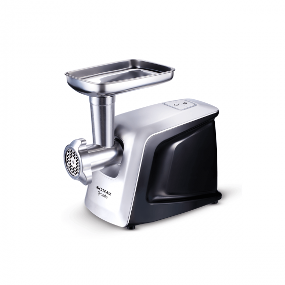 Sonai Grando  Electric  Meat Grinder, 1600 Watt, Silver and Black- SH-4400