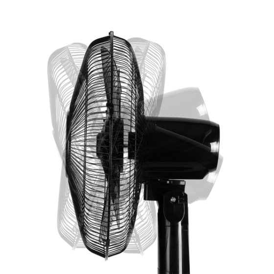 Sonai Stand Fan, 18 Inch, Black - MAR-1831