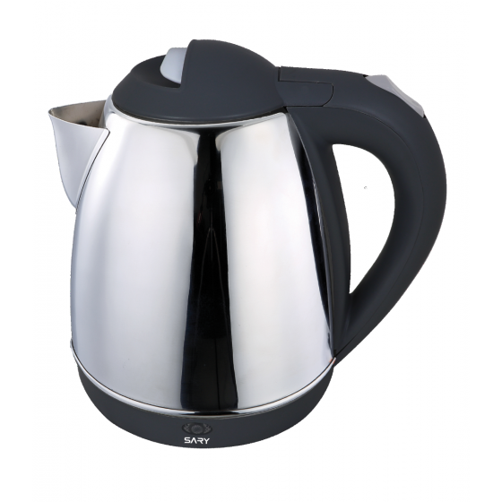 Sary Electric Kettle, 1.8 Liter, Stainless Steel - SRKS201029