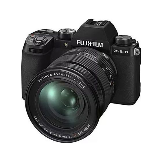 Fujifilm Mirrorless Digital Camera with 16-80mm Lens, Black - X-S10