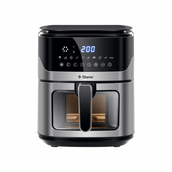 Stanvi Digital Air Fryer, 6.5 Liters, 1600W - Black