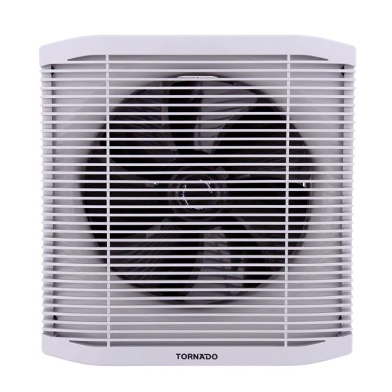 Tornado Bathroom Ventilating Fan, 25cm, Grey/Black - TVS-25BG