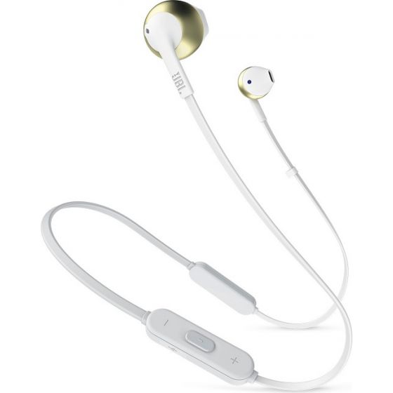 JBL In Ear Wireless Earphones With Microphone, Champagne Gold - T205BT