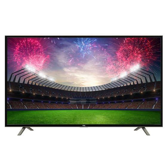 شاشة تلفزيون سمارت تي سي ال 55 بوصة LED، دقة 4K Ultra HD  مع رسيفر داخلي - 55P65