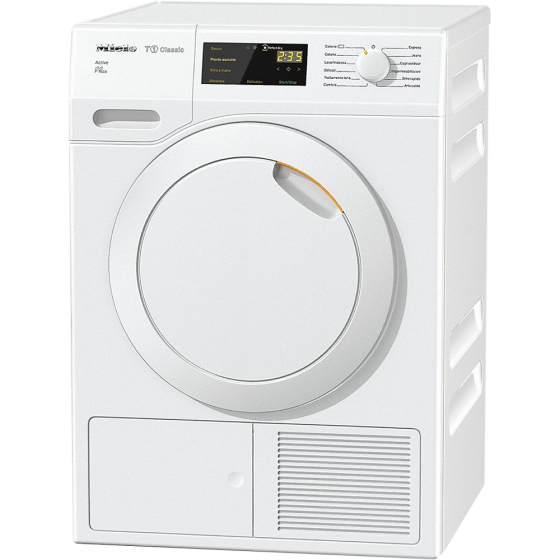 Miele Front Load Dryer, 7KG, White - TDB220WP