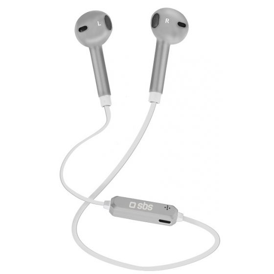 SBS In Ear Bluetooth Earset With Microphone, Silver - TEEARSETBT700S