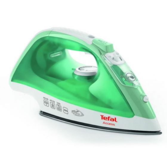 Tefal Steam Iron, 2000 Watt, Green - FV1541