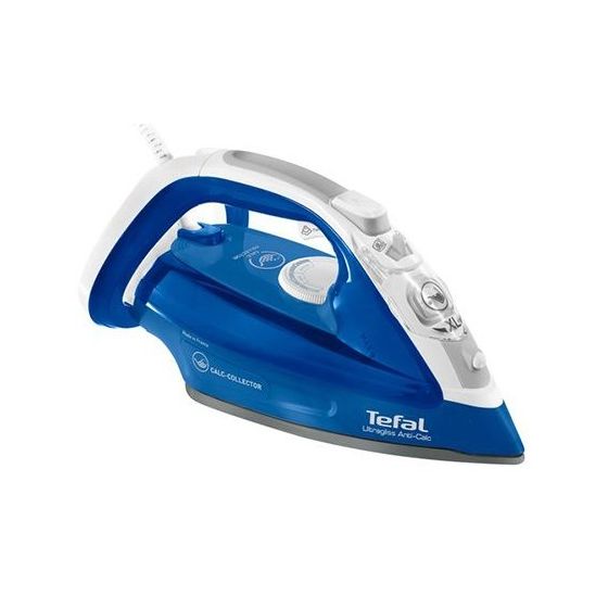 مكواة بخار Ultragliss تيفال، 2500 وات، ازرق/ابيض - FV4964E0