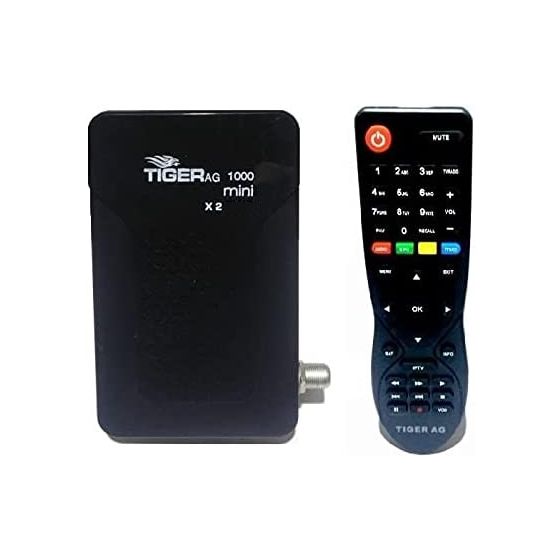 Tiger Mini X2 1000 Satellite Receiver, FHD - Black