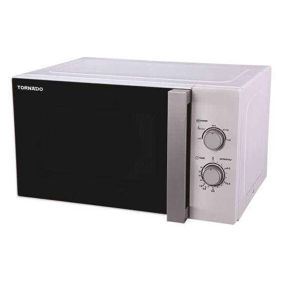 Tornado Microwave, 25 Liter, 1000 Watt, White - TM-25MW