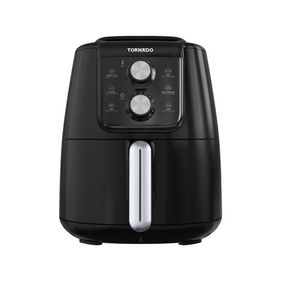 Tornado Air Fryer, 4 Liters, 1550W, Black and Silver - THF-1554M-XL-BS