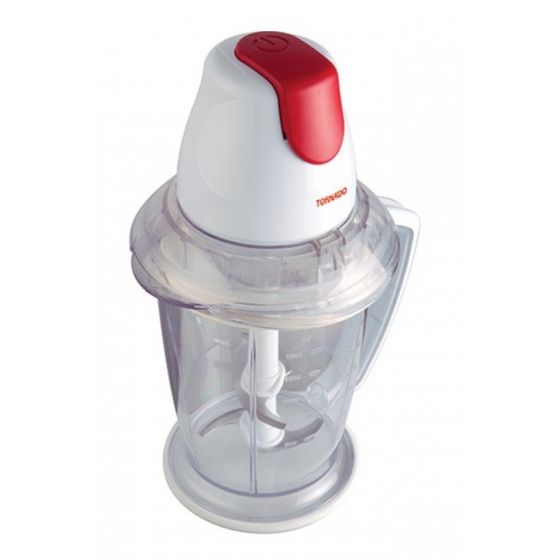 Tornado Meat & Nuts Chopper, 400 Watt, 1.5 Liter, White - CH-400B