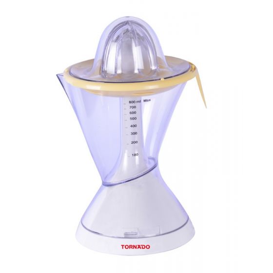 Tornado Citrus Juicer, 0.8 Liter, 40 Watt, White - TCJ-40S