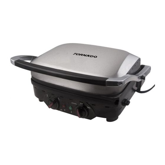 Tornado Electric Grill, 1800 Watt- Black/Stainless-TCOOK-1800
