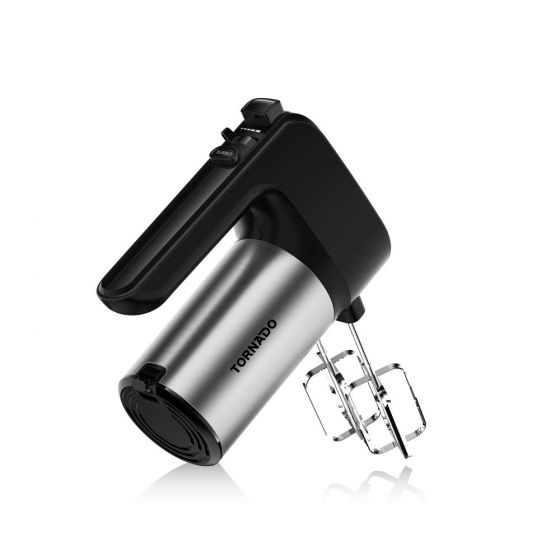 مضرب بيض تورنيدو، 300 وات، اسود-فضى - THM-300W