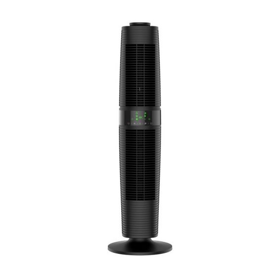 Tornado Tower Fan with Remote Control, Black - TTF-45/360