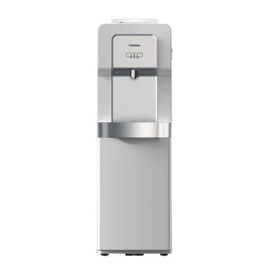 Tornado Hot, Cold And Normal Water Dispenser with Cabinet, Silver - H40ABES