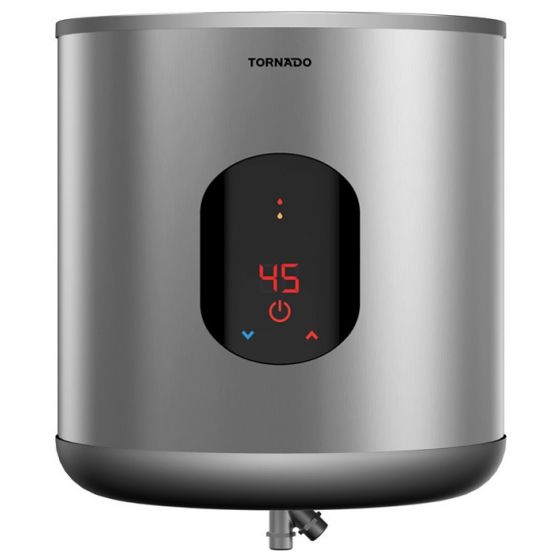 Tornado Digital Electric Water Heater, 35 Liters, Silver - EWH-S35CSE-S