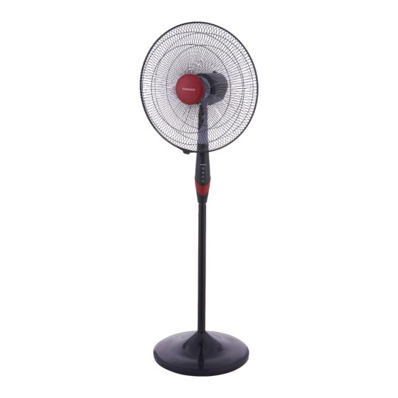 Tornado Stand Fan without Remote Control, 18 Inch, Red/Black - TSF-18XW