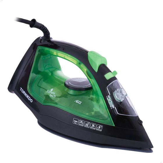 Tornado Steam Iron, 2000 Watt, Green/Black - TST-2000C