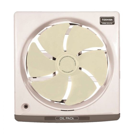 Toshiba Kitchen Ventilating Fan, 25 cm, White - VRH25J10