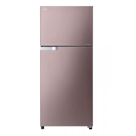 Toshiba Freestanding Refrigerator, No Frost, 419 Liter, Gold - GR-EF51Z-N