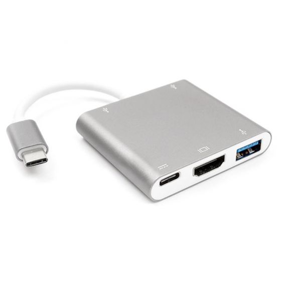 Type-C USB 3 In 1 Converter - White