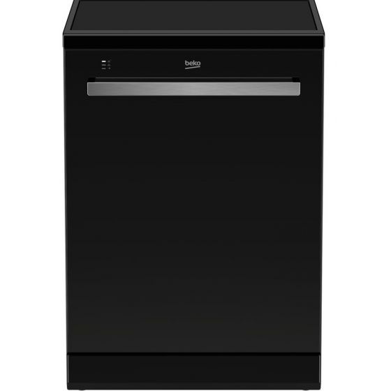 Beko Freestanding Dishwasher, 15 Place Settings, Black - DEN48520GB