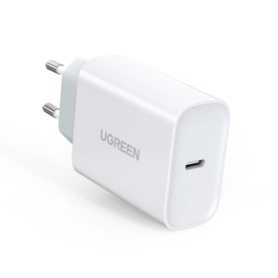 شاحن يوجرين، 30 وات، 1 منفذ USB فئة C، ابيض - 70161 CD127