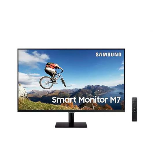 Samsung 32 Inch UHD Monitor, Black- LS32AM700UMXUE