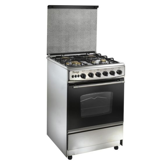 Unionaire 4 Burners Gas Cooker, Stainless Steel, 60 cm - C6060GC447N13H7F