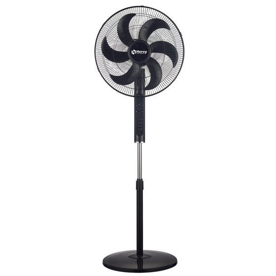 Hervy Stand Fan, 18 Inch, Black- SF-001