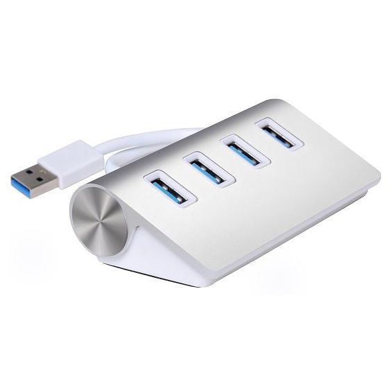 USB Hub, 4 Ports - White