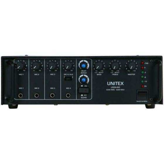 Unitex Bluetooth Amplifier, Black - USSA-60