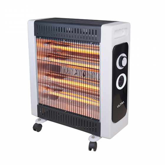 ULTRA Quartz Heater, 2400 Watt, White Black - UWHQ24KW