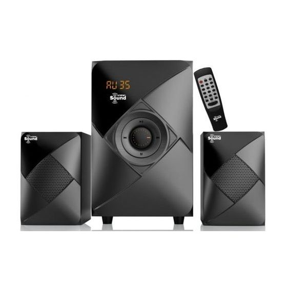 مكبر صوت صب ووفر ستريو فيو ساوند، 3 وحدات، اسود - VS-2600W