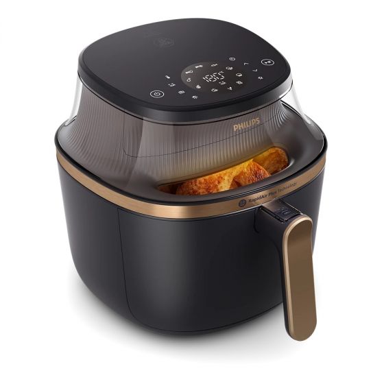Philips 3000 Series Digital Air Fryer, 6.2 Liters, 1700 Watt, Black - NA332-00