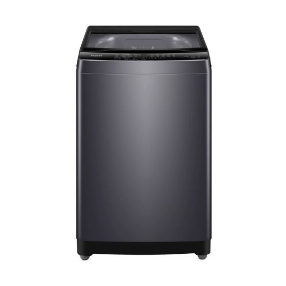 غسالة فوق اتوماتيك هاير، 10 كجم، فضي غامق - HWM100-316S8 